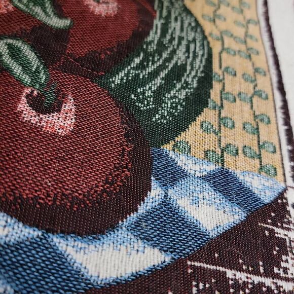 A Is For Apples Tapestry Decorative Table Runner 12x34 - Picture 5 of 12